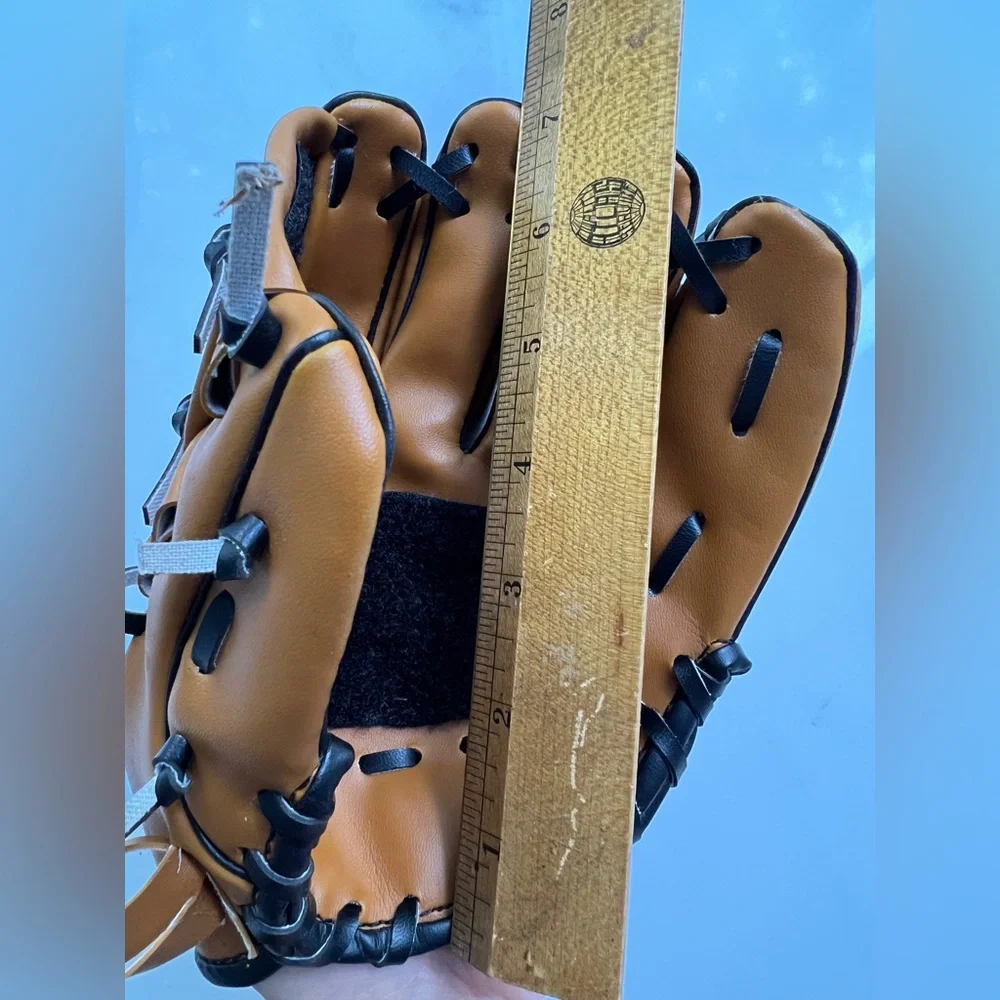 Kids Baseball Glove softball mitts by Wide Ball Brown with black accents